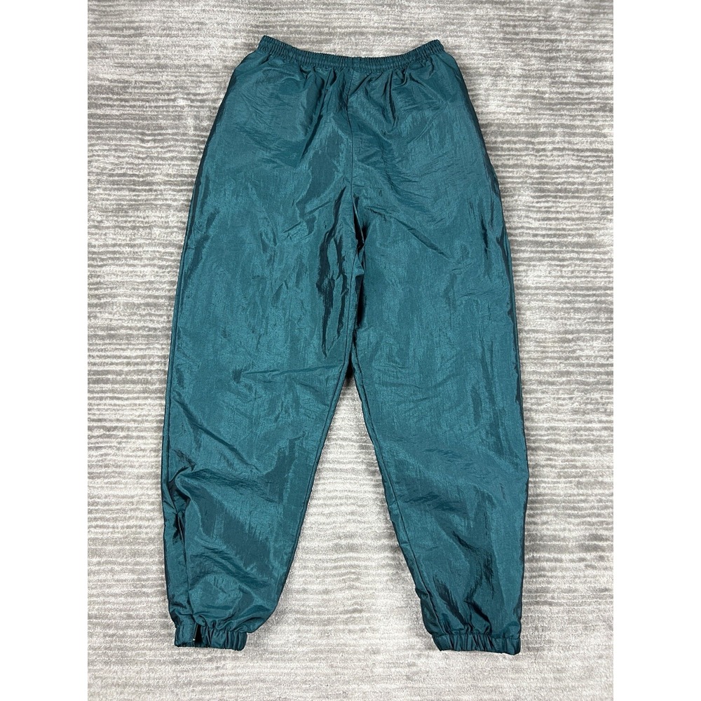 Westbound Track Pants Women Small Teal Green Vintage Petites Lined Joggers 90s